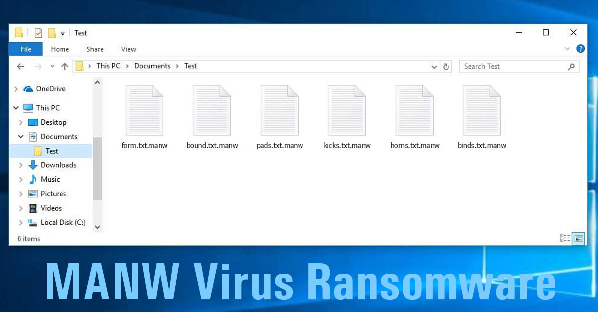 Pliki MANW oprogramowania ransomware STOP Djvu