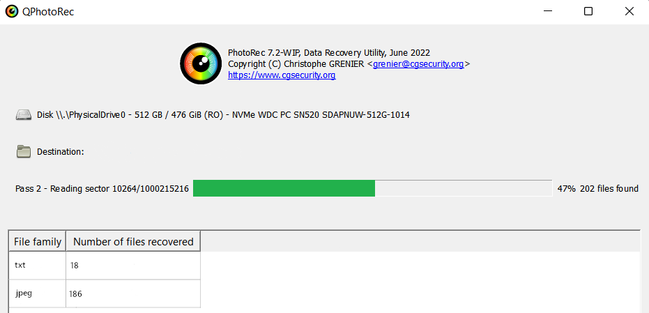 File Recovery for Waqa