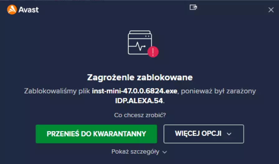 IDP.Alexa.54 Détection Avast