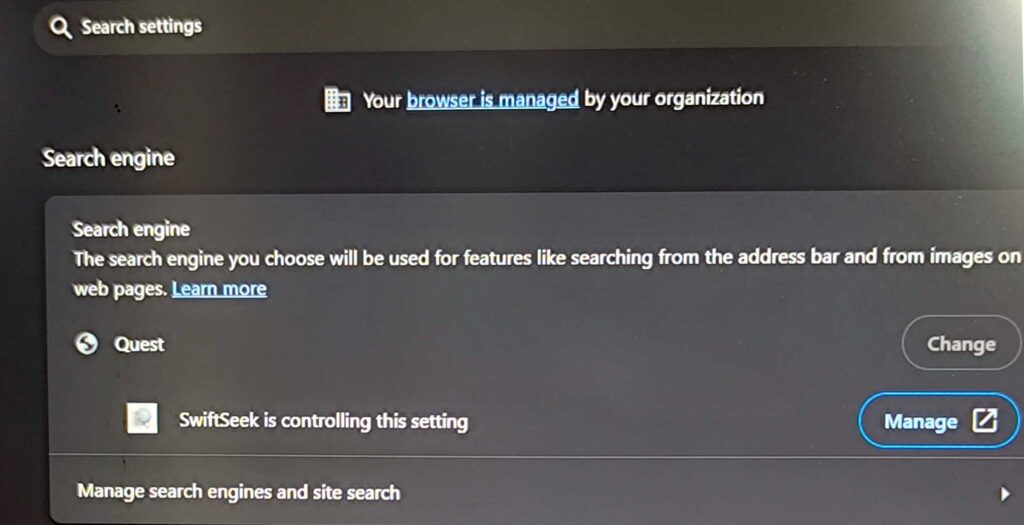SwiftSeek Extension (Google Chrome)